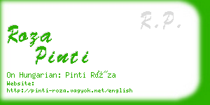 roza pinti business card